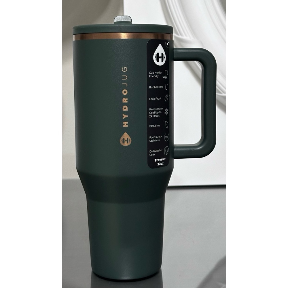 HydroJug 32oz Traveler, PINE GREEN‎